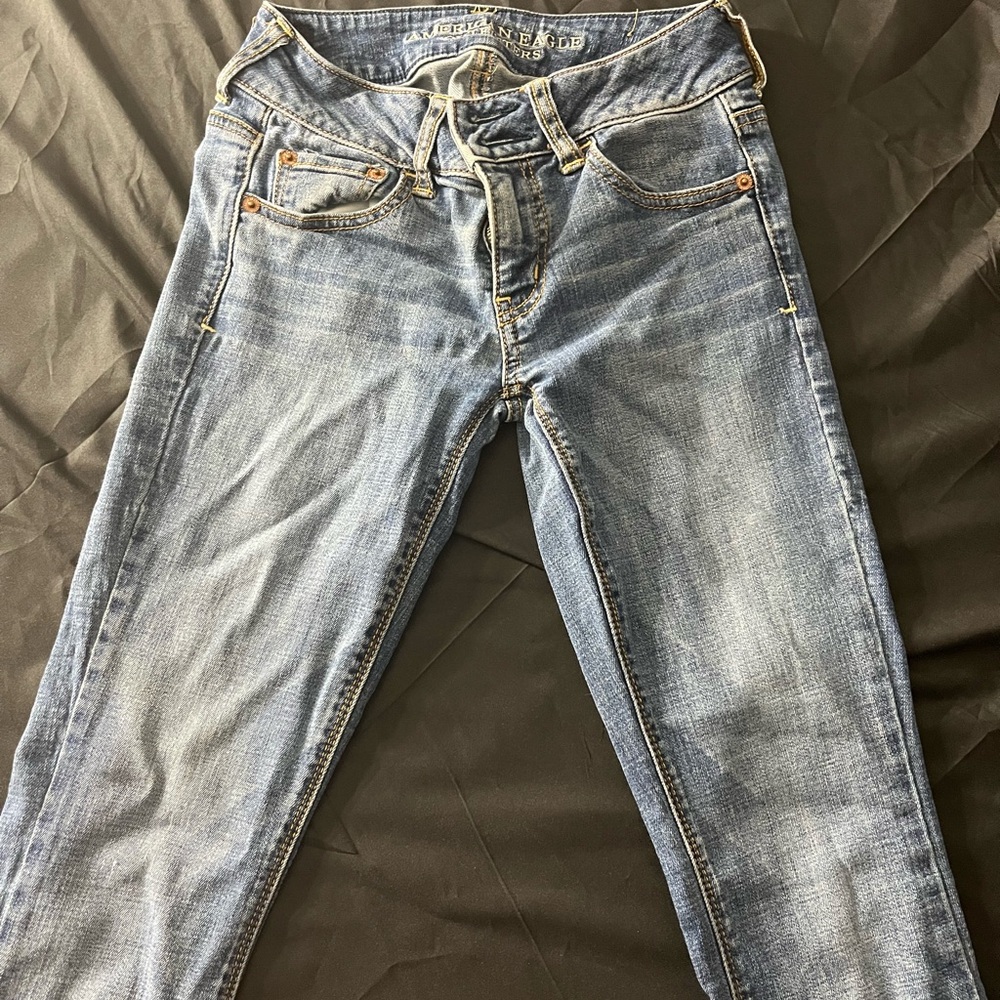 American Eagle Outfitters Artist Super Stretch Jeans - Medium Blue - Picture 4 of 6